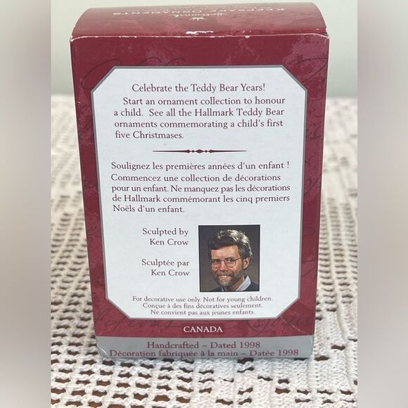 Hallmark Keepsake Child’s Age Collection Fourth Christmas Bear Ornament 1994 - Picture 3 of 9